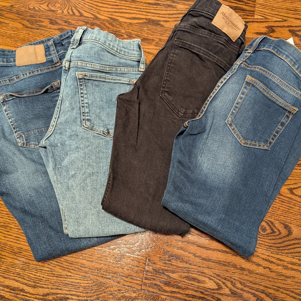 Abercrombie Kids Denim Jeans Trio